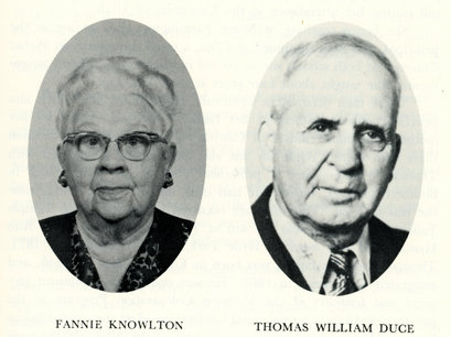 Fannie Knowlton and Thomas William Duce