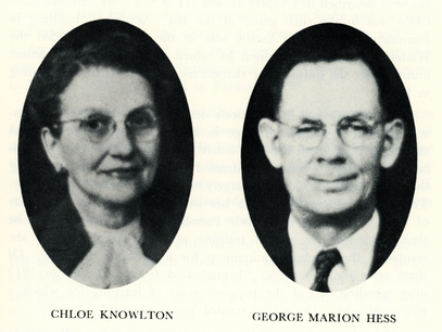 Chloe Knowlton and George Marion Hess