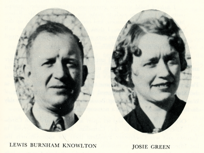 Lewis Burnham Knowlton and Josie Green