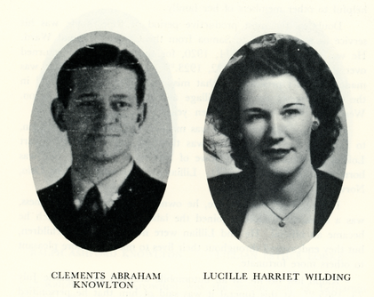 Clements Abraham Knowlton and Lucille Harriet Wilding